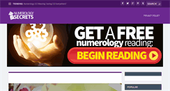 Desktop Screenshot of numerologysecrets.net